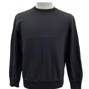 Salvatore Ferragamo Cotton Sweater -
Size M, Black